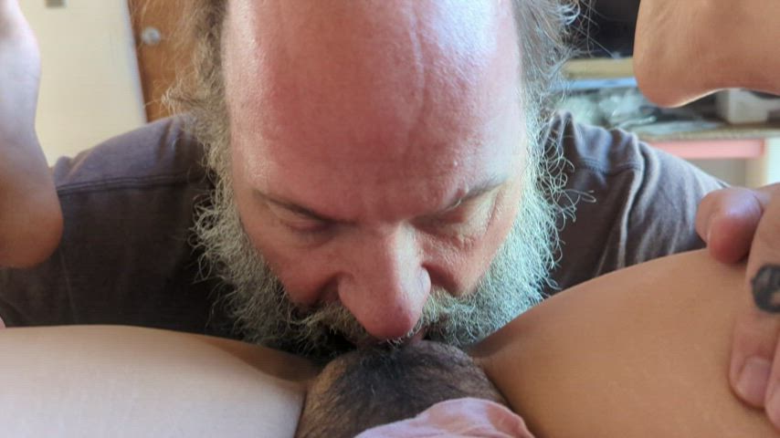 Papi savoring &amp; teasing his Mexican wife's pussy