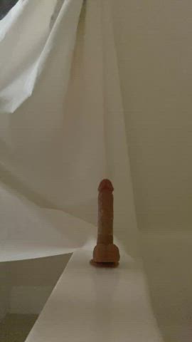 Riding a dildo caged seems like the natural progression