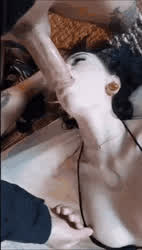 Teen throat getting used