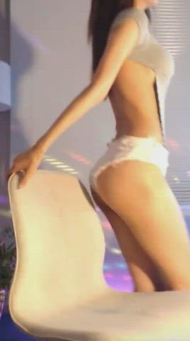 korean tease underboob gif