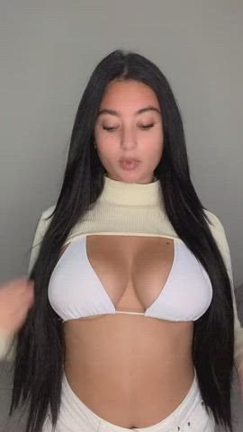 Boobs Teen TikTok gif