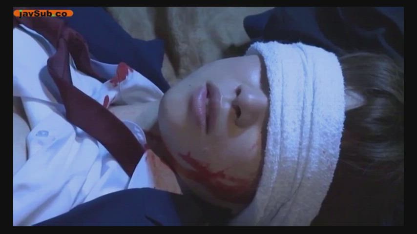 Blindfolded Japanese Licking Police gif