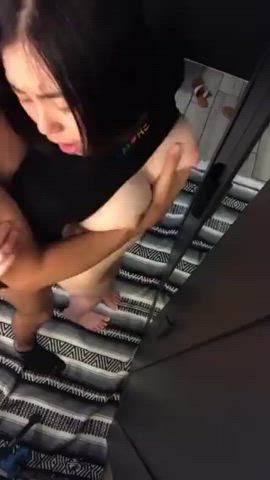 Fucked standing up