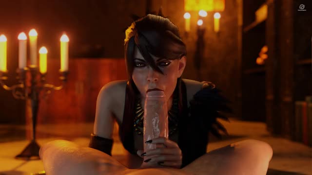 Morrigan Blowjob-2