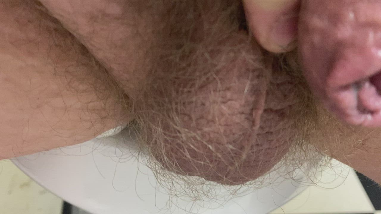 Punishing my tiny dick and balls.