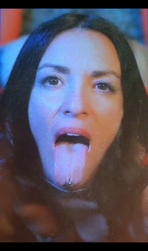 Maria May's open mouth is so inviting I had to cumtribute her [full tribute
