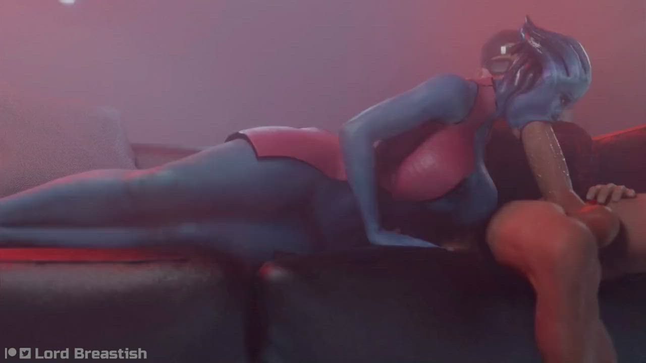Liara Oral Creampied by Futa Miranda (Lord Breastish) [Mass Effect]