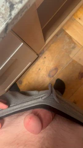 big dick jerk off pov gif