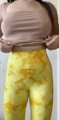 Ass Boobs Leggings gif