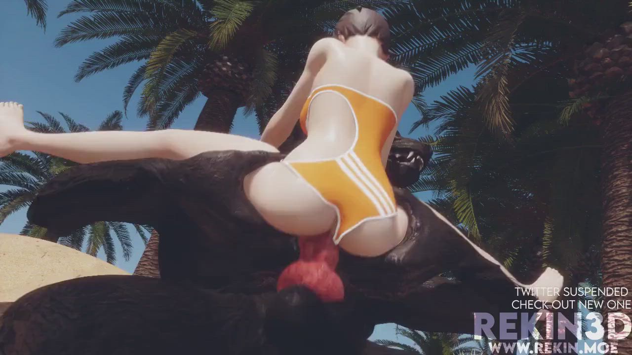 Tracer Split Fucked by werewolf (Sound Update) (Rekin3D) [Overwatch]