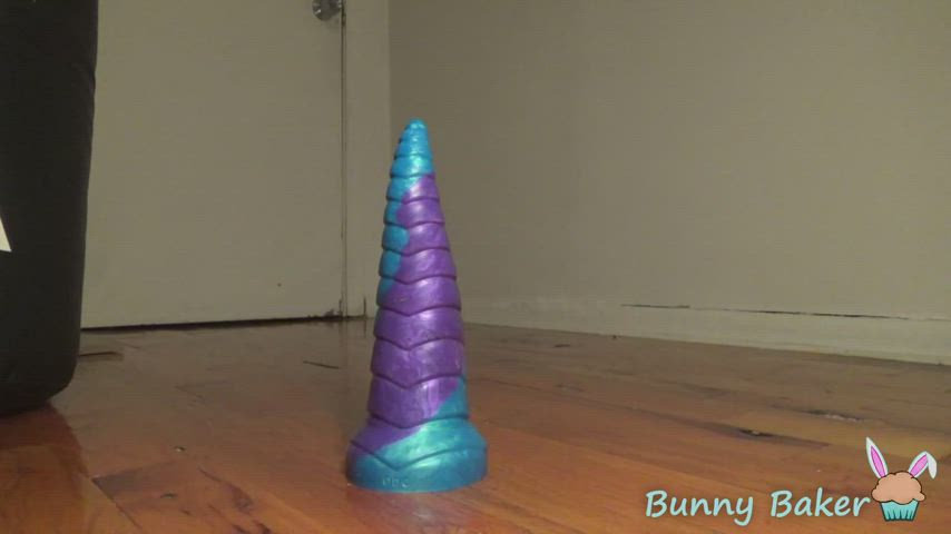 bad dragon big ass dildo huge dildo knee high socks masturbating object insertion