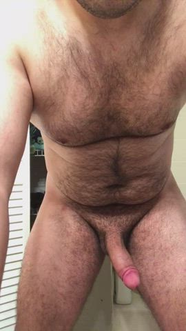 You walk in on me standing there just like this… What are you doing next?