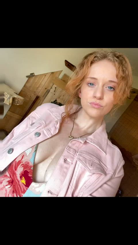 red hair redhead tits gif