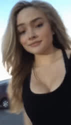 Blonde Celebrity Cleavage Natural Tits gif