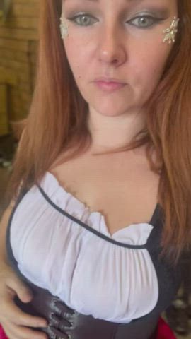 cosplay hotwife milf pussy redhead gif