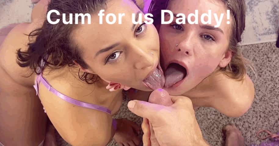 caption cumshot double blowjob facial natalie knight onlyfans pov pornstar threesome