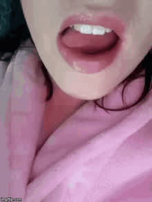 Bite Biting Lick Licking Lips Long Tongue Tease Teasing Tongue Fetish gif