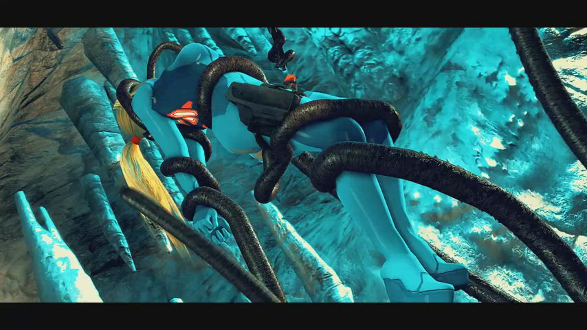 Zero suit Samus used by tentacles