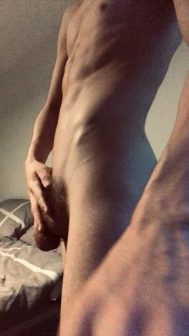 big balls big dick male masturbation cock gif