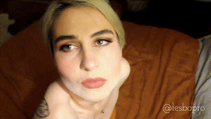 eye contact green eyes seduction tease gif