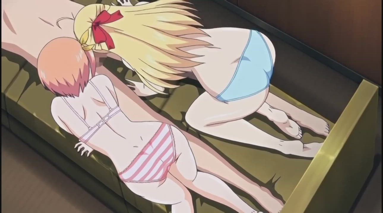 Anime Blowjob Creampie Cum Double Blowjob Hentai gif