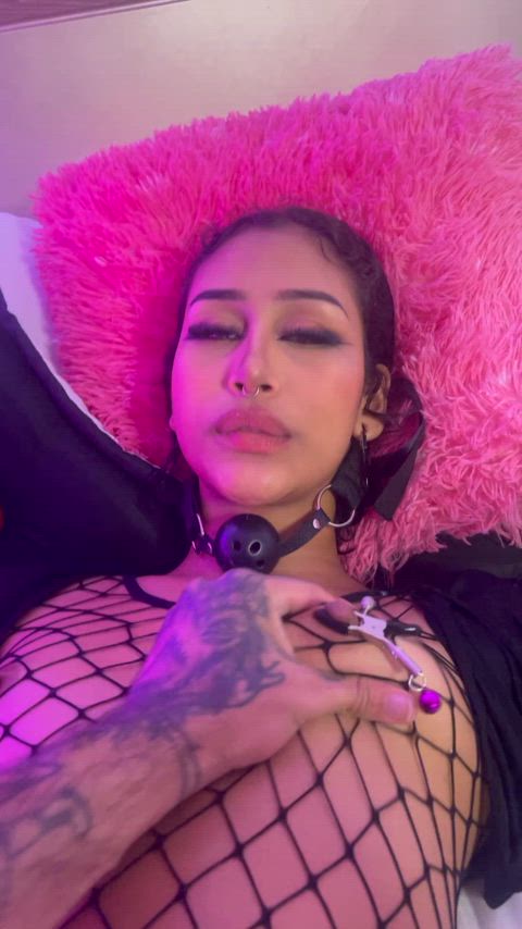 ahegao bdsm choke couple fishnet latinas onlyfans-creators real-couples rough-sex