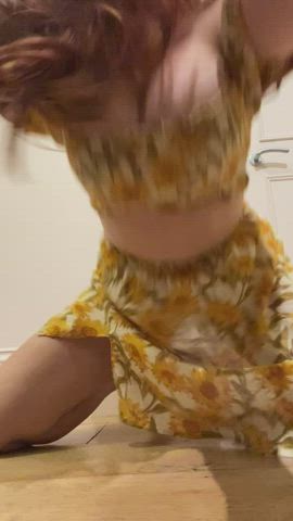 bouncing tits riding titty drop gif
