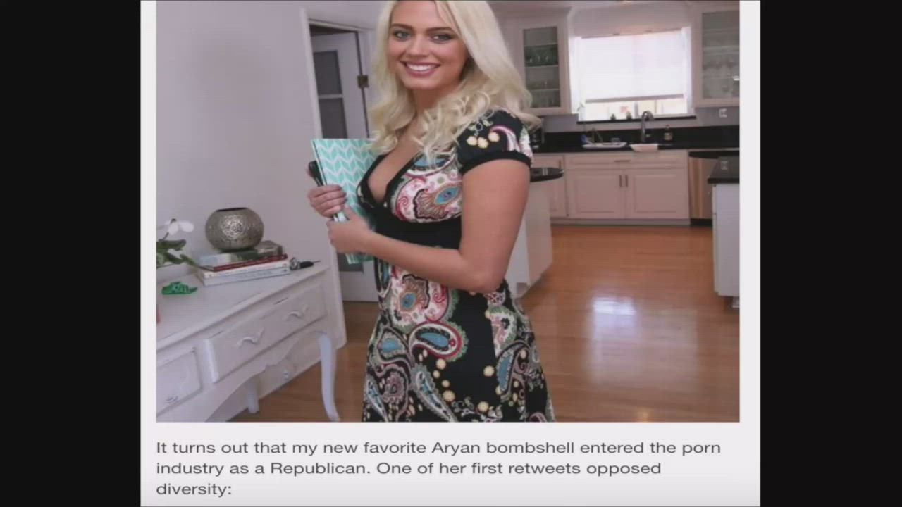 remember when they tricked that racist republican into taking her first Black Cock