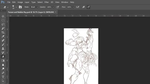 Tarzan and Jansen Art Process