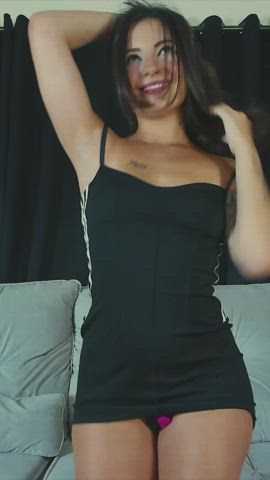 amateur ass big ass booty brunette cute homemade latina masturbating teen gif