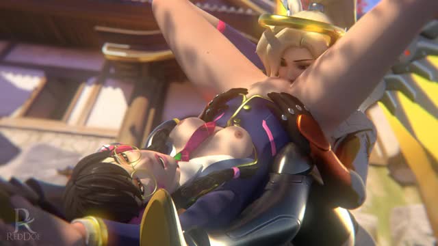 Dva and Mercy Cunnilingus