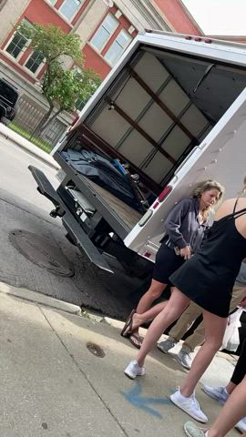 Ass Candid Close Up Hidden Cam Slow Motion Spandex Tight Ass White Girl gif