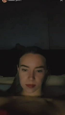 russian flashing late at night