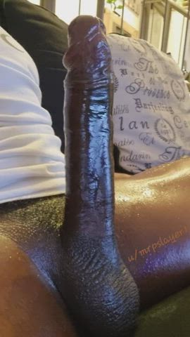 amateur bbc big dick close up cock ebony homemade oiled solo thick cock massive-cock