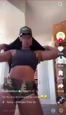 Celebrity Censored Megan Thee Stallion Porn GIF by sissyslutjade