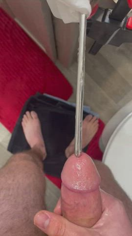 Mounted rod in action