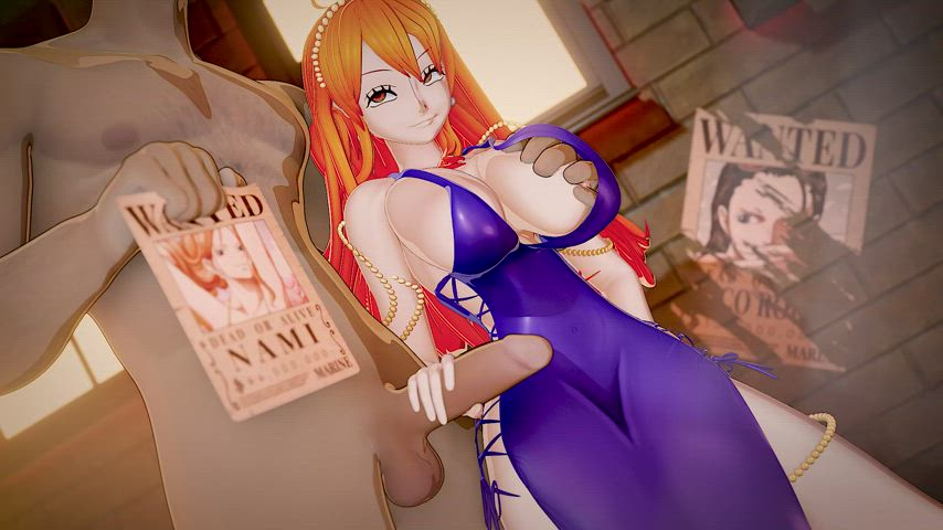 Nami rewards a good guy (AyyTeeThreeDee)