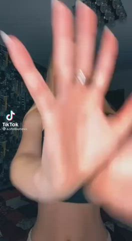 Girls Teen TikTok Tits gif