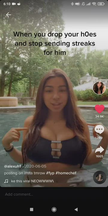 Big Tits Teen TikTok gif
