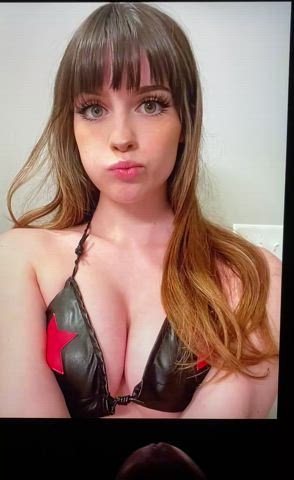 boobs cumshot facial onlyfans tribute gif