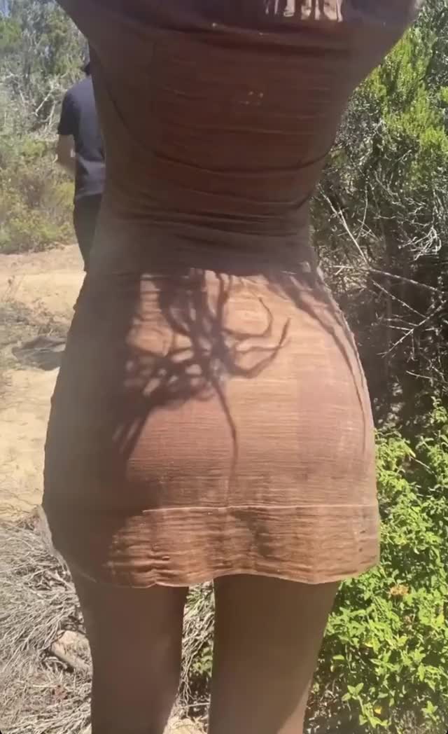 Hot Girl with Cute Ass Walking Away