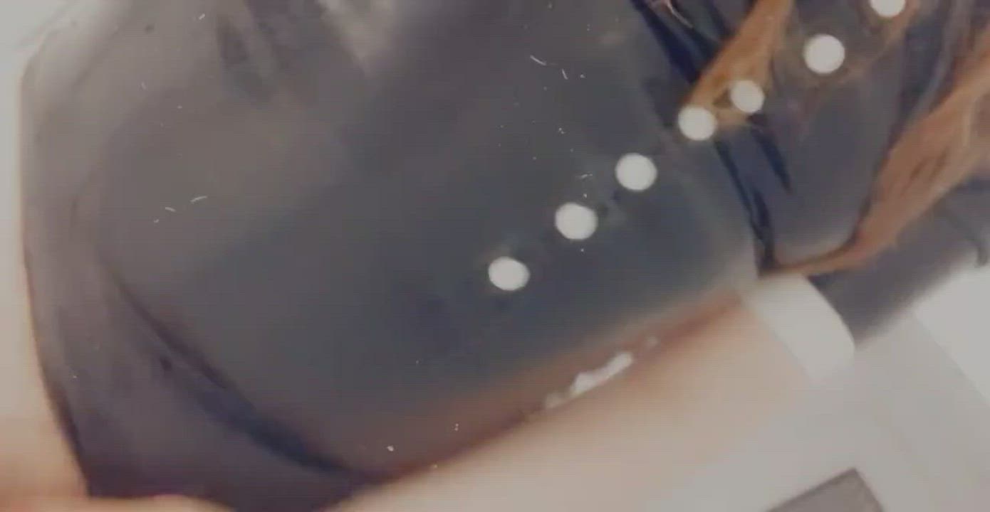 Latex Masturbating Penis Trans gif