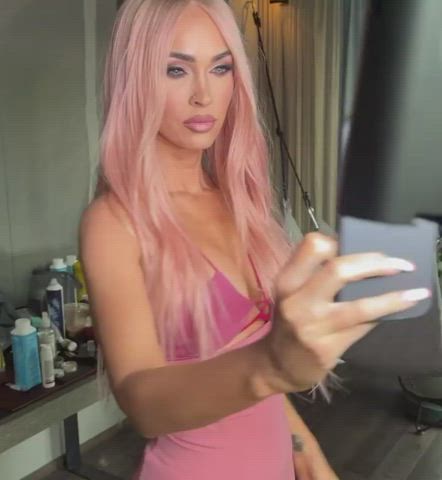 cleavage fake tits megan fox gif