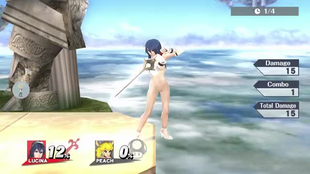 Sm4sh Nude Mods - Naked Lucina Showcase! [1080p 60fps]