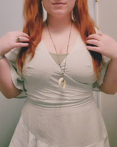 Today has been rough, but sneaking away to show off my bouncing tits makes me feel