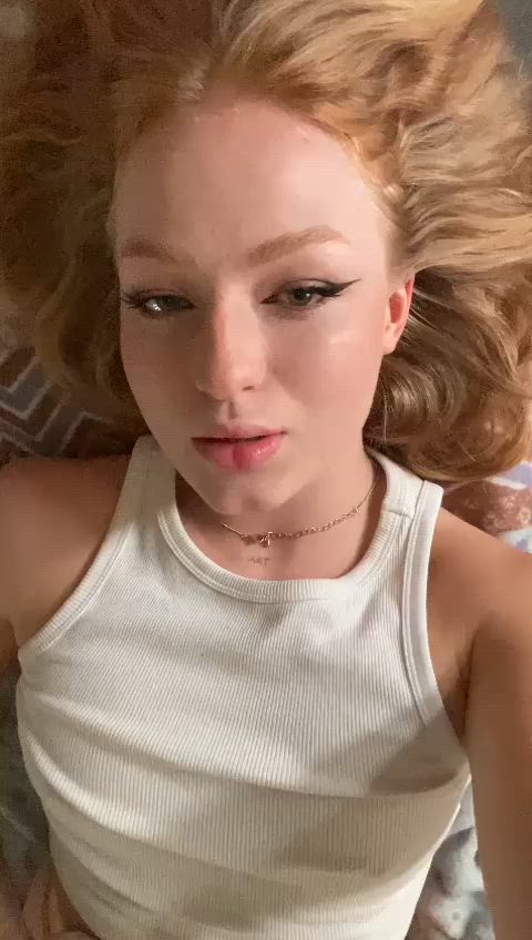 redhead small tits teen tits gif