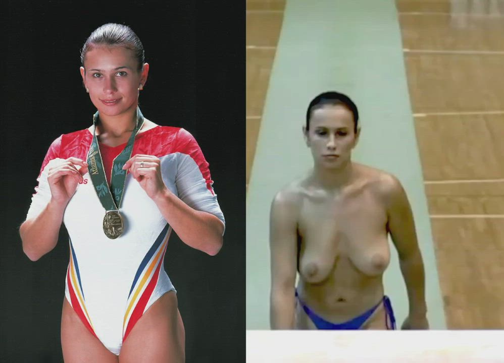 Gym Nude Topless gif
