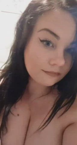 pretty titty drop white girl gif