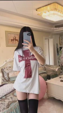 panty peel panty stuffing pantyhose gif