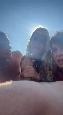 amateur big tits blowjob boobs cum doggystyle milf onlyfans teen threesome gif